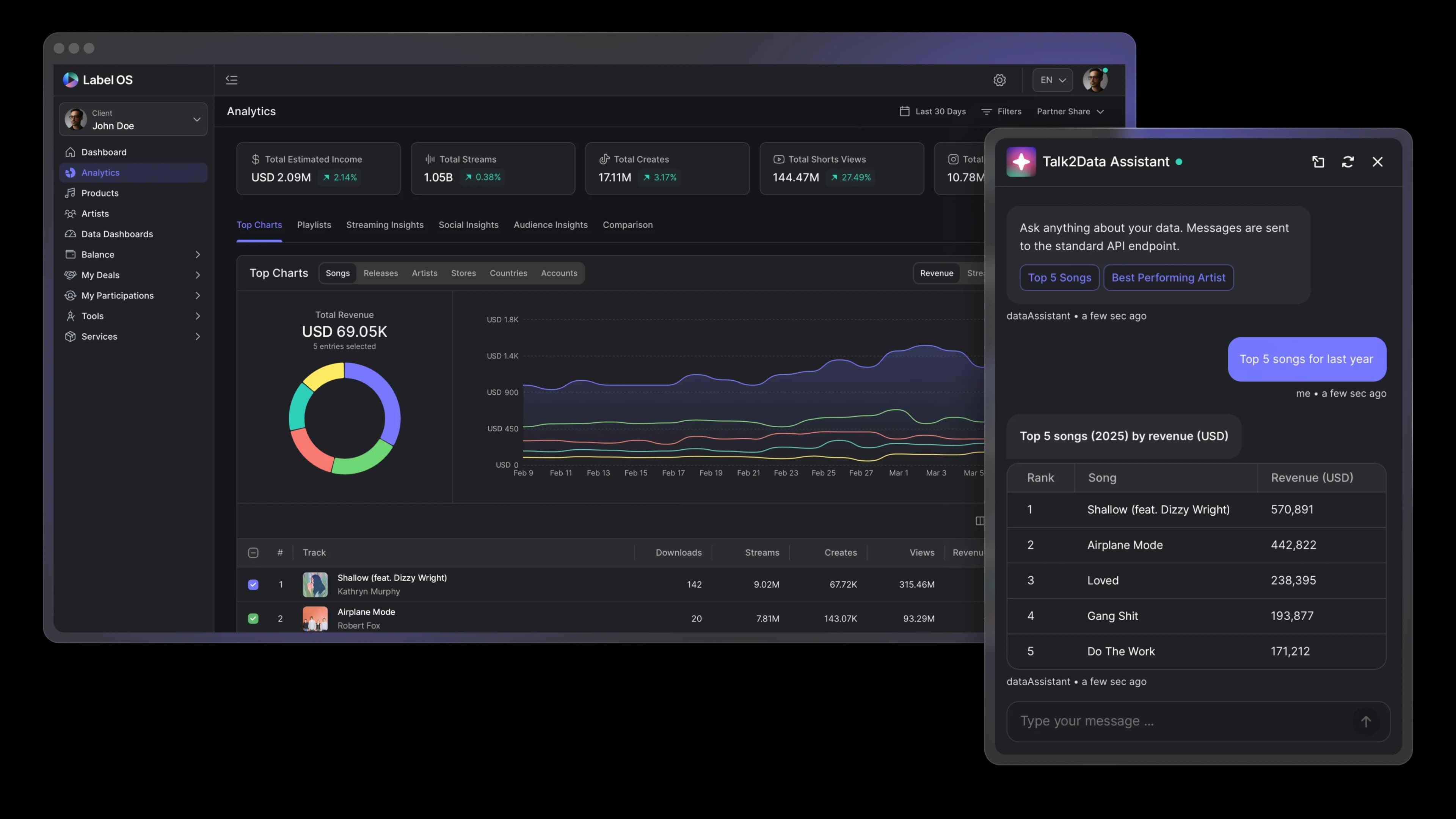 Label OS Application Preview